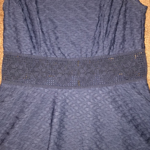 Blue/Grey American Rag Zip Up Dress - Picture 3 of 6